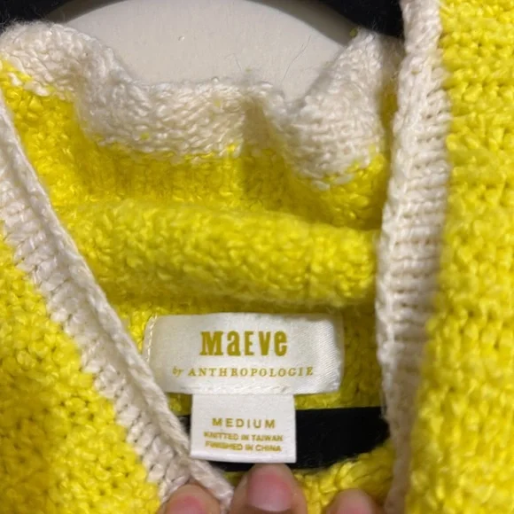 The Maeve Mock-Neck Color-Tipped Sweater - Picture 2 of 8